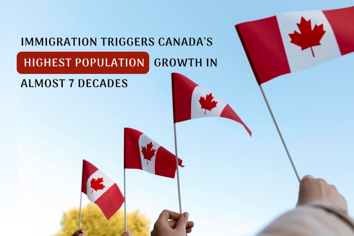 Immigration triggers Canada's highest population growth